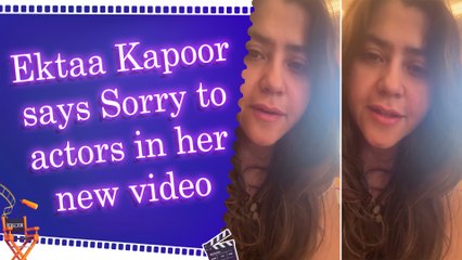 Ektaa Kapoor issues a public apology to actors after her recent bout in ads
