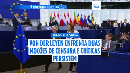 Von der Leyen enfrenta duas moções de censura enquanto persistem críticas à sua liderança