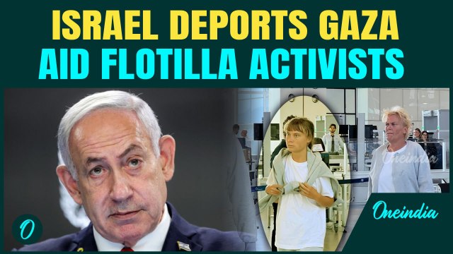 Gaza Aid Flotilla Activists DEPORTED | Greta Thunberg & 170 others alleged mistreatment by Israel