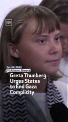 Greta Thunberg Urges States To End Gaza Complicity