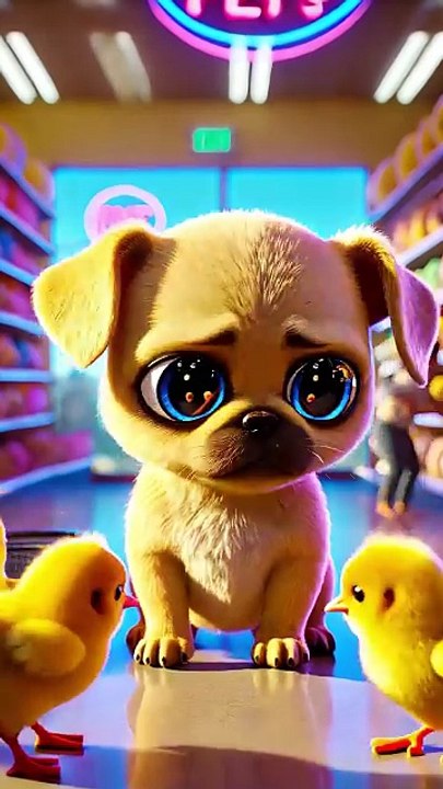 Dog s Amazing  Guardian Mission _ Leading Chicks Home Safely 🐥❤️#cute #dog