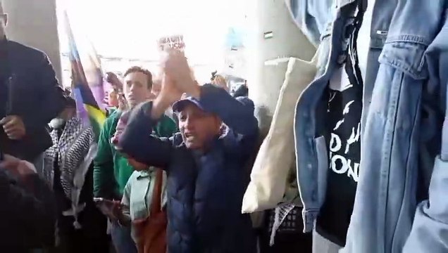 Massive Pro-Palestine demonstration in The Hague Dutch police arrest scores of protesters no justice, no peace.”