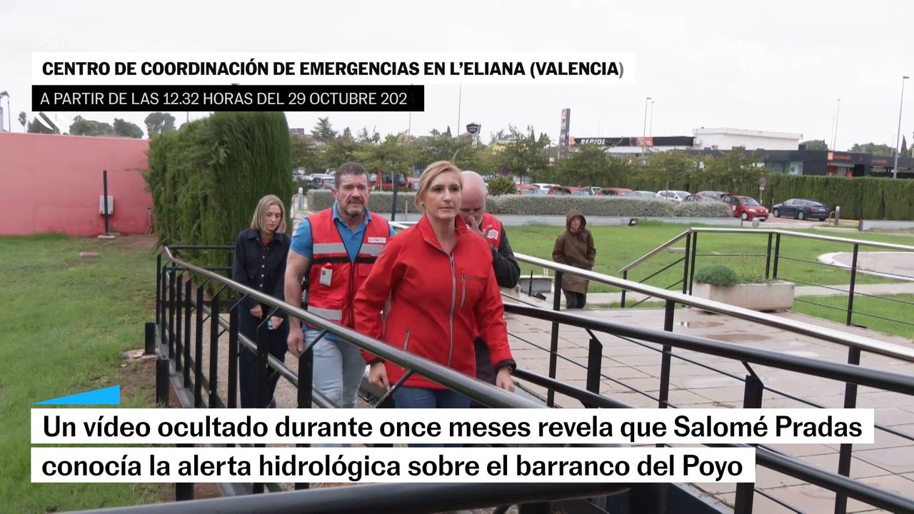 Pradas en el Centro de Emergencias en Valencia a las 12.32 en el día de la dana
