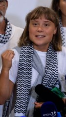 Greta Thunberg llega a Grecia: "No, no somos héroes"