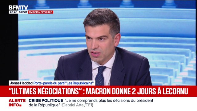 Crise politique après la démission de Sébastien Lecornu: Jonas Haddad, porte-parole des Républicains, déclare que le parti n'est pas obsédé par les postes du gouvernement