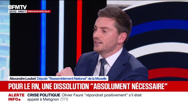 Crise politique après la démission de Sébastien Lecornu: Tous les partis politiques, à l'exception du RN, sont responsables de la situation actuelle , estime Alexandre Loubet, député RN de la Moselle