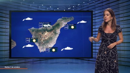 La previsión del tiempo en Canarias para el 7 de octubre de 2025, en Atlántico Televisión.