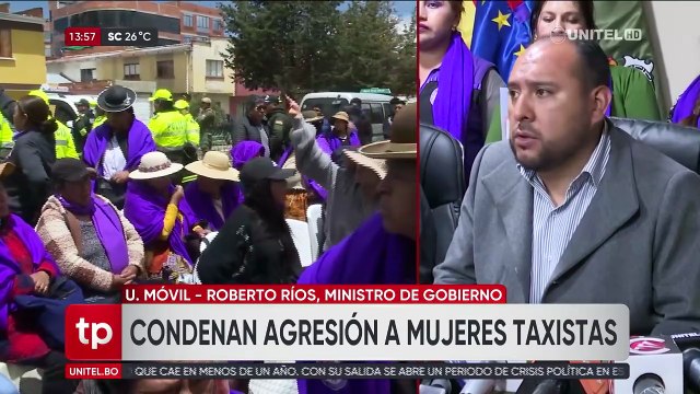 Activan medidas de protección y piden reparación de daños causados a vehículos de las mujeres agredidas por choferes en El Alto