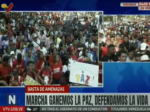 Venezolanos marchan para reafirmar su compromiso con la soberanía y la autodeterminación
