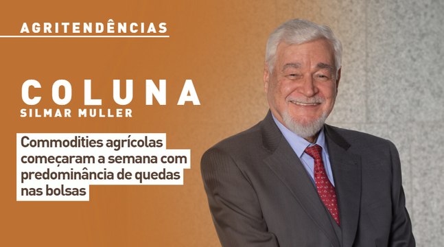 Commodities agrícolas começaram a semana com predominância de quedas nas bolsas