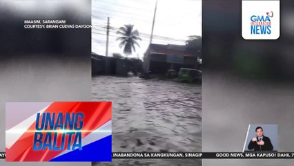 Baha na may kasamang putik, rumagasa sa Brgy. Poblacion | Unang Balita