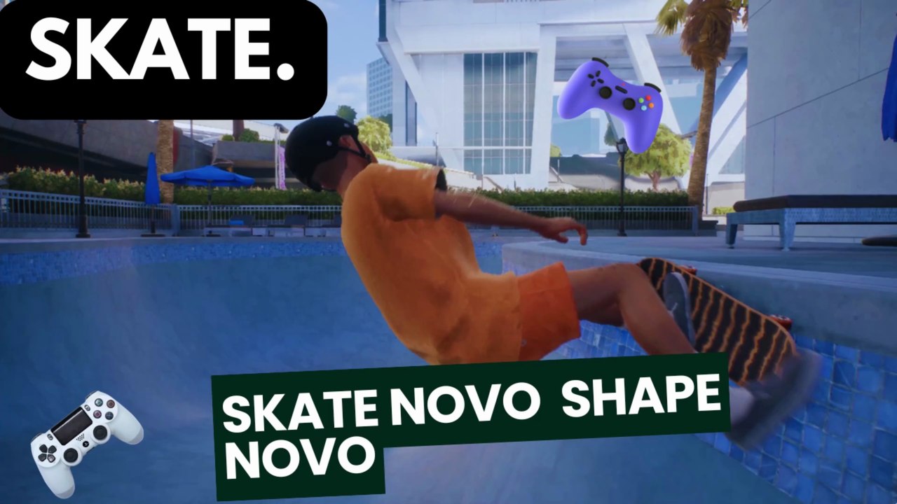 🎮✔️SHAPE NOVO SKATE DA HORA ESTREANDO AQUI NO CANAL COM GOLD LUZ