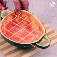 Turn your watermelon into a bbq with this genius idea!