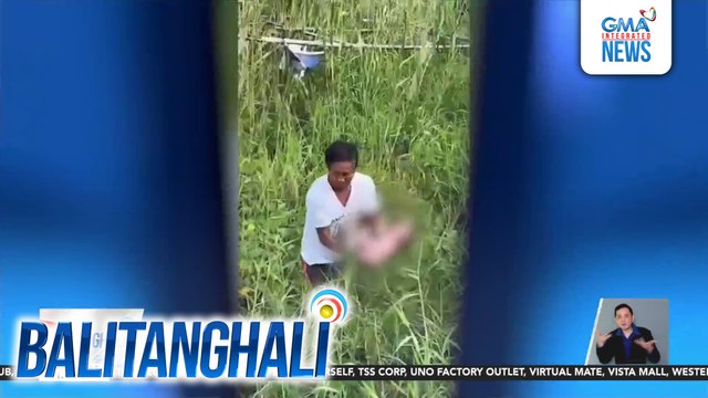 Bagong-silang na sanggol na inabandona sa kangkungan, sinagip | Balitanghali