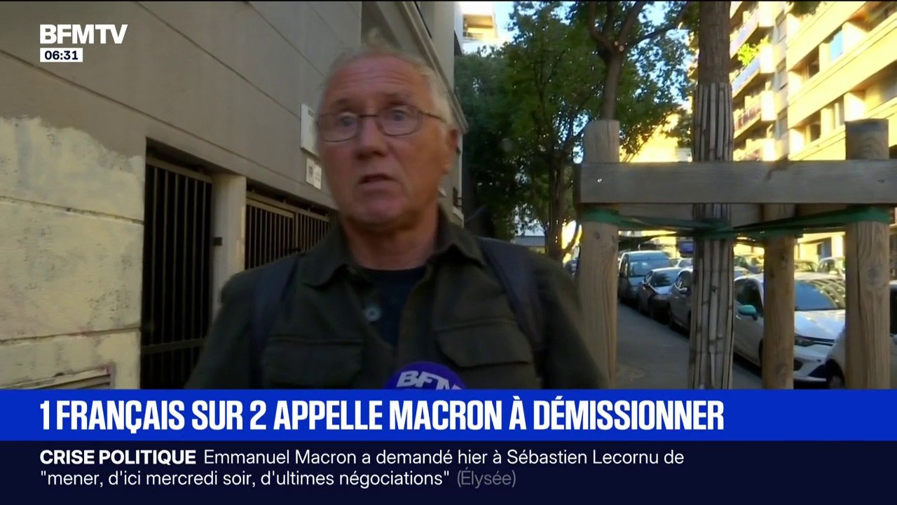 51% des Français estiment que la démission d'Emmanuel Macron pourrait débloquer la situation politique, selon un sondage Elabe pour BFMTV