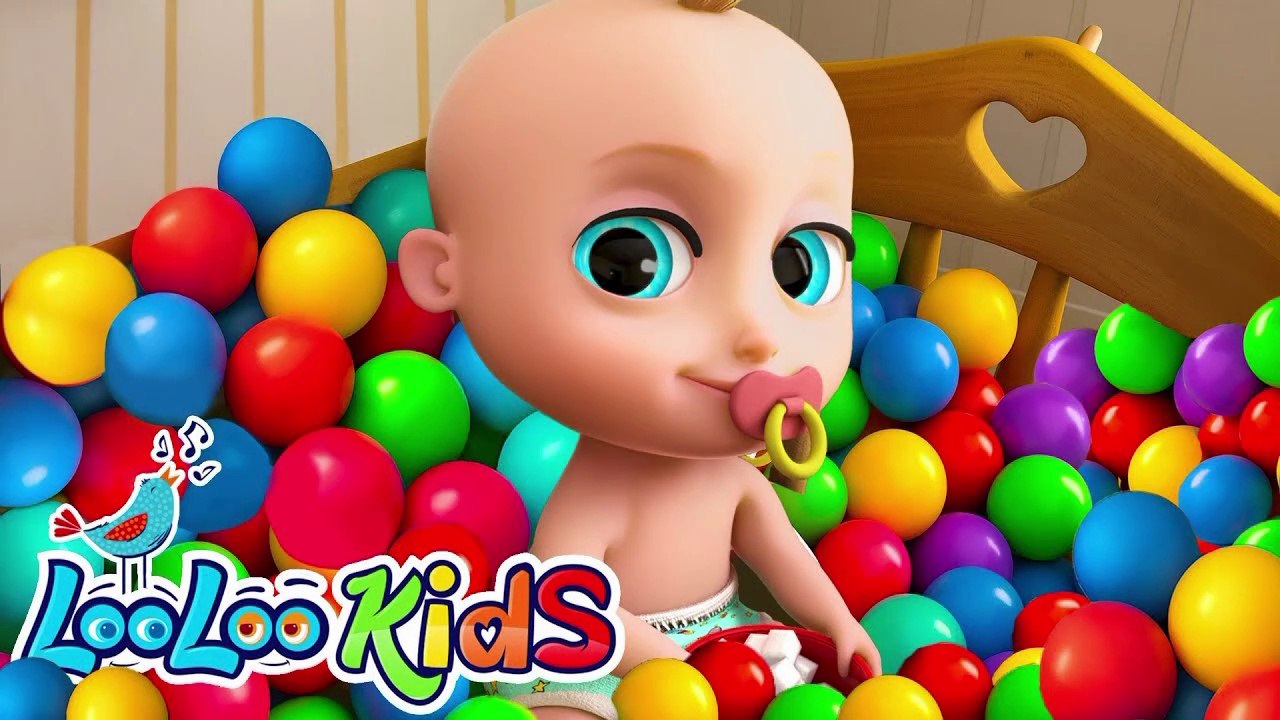 Johny Johny Yes Papa - Learn Colors with Colorful BALLS + Baby Shark Surprise Eggs - Kids Songs
