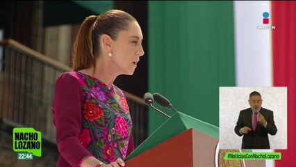 Claudia Sheinbaum celebró su primer año de gobierno en el Zócalo de la CDMX