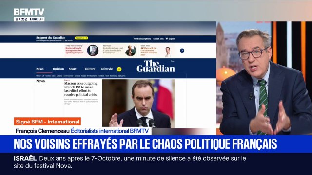 Signé BFM - Comment réagissent nos voisins à la démission de Sébastien Lecornu?