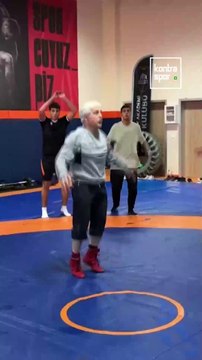 Dünya üçüncüsü veteran güreşçinin hedefi altın madalya