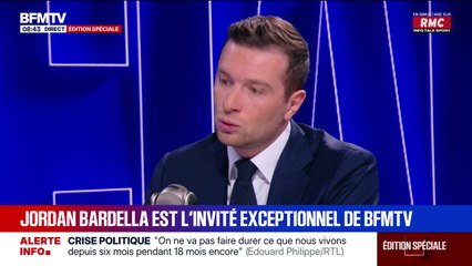 Budget: "Il faut faire des économies dans la mauvaise dépense publique", estime Jordan Bardella