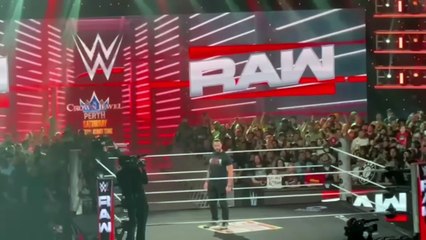 Bronson Reed and Roman Reigns Brawl - WWE Raw 10/6/2025