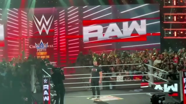 Bronson Reed and Roman Reigns Brawl - WWE Raw 10/6/2025