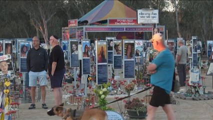 Homenaje a las víctimas del Festival Nova de Reim asesinadas por Hamas hace dos años