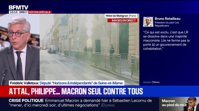 La première urgence, c'est régler le budget 2026 , souligne Frédéric Valletoux, député Horizons