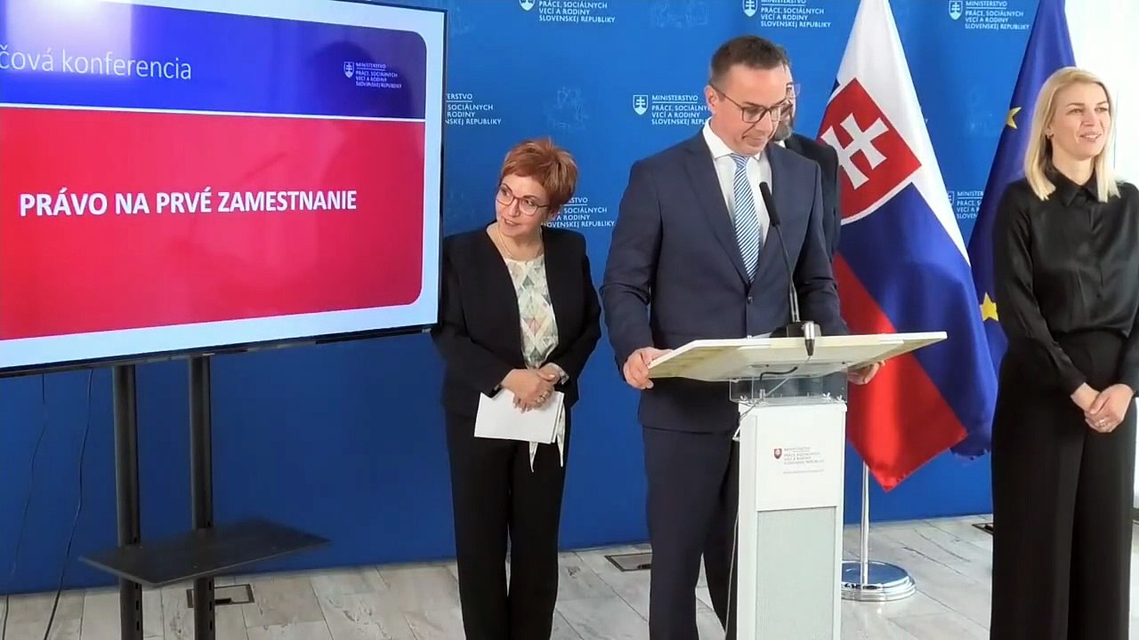 ZÁZNAM: MPSVR: Pokračovanie projektu Právo na prvé zamestnanie má zamestnať 5100 ľudí