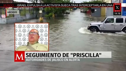 Autoridades de Jalisco se mantienen alerta por el huracán 'Priscilla'