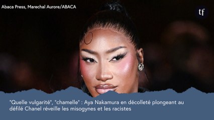 “Quelle vulgarité”, “chamelle” : Aya Nakamura en décolleté plongeant au défilé Chanel réveille les misogynes et les racistes
