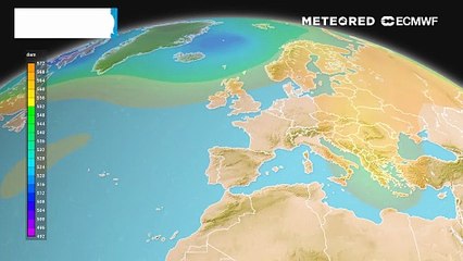 Mappa dei geopotenziali in quota