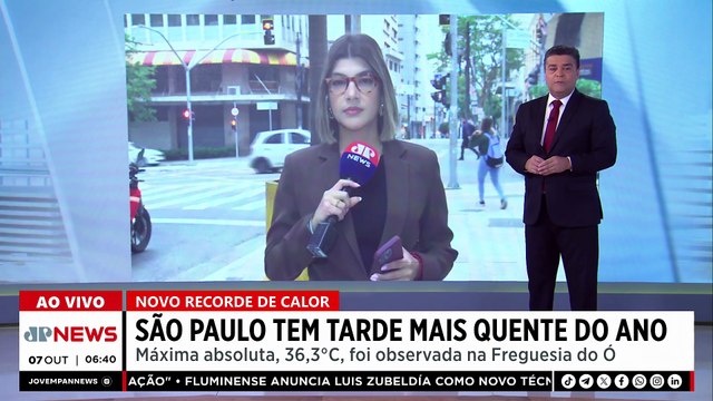 São Paulo registra a tarde mais quente do ano