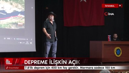 Şener Üşümezsoy'dan Marmara'da beklenen depreme ilişkin açıklama