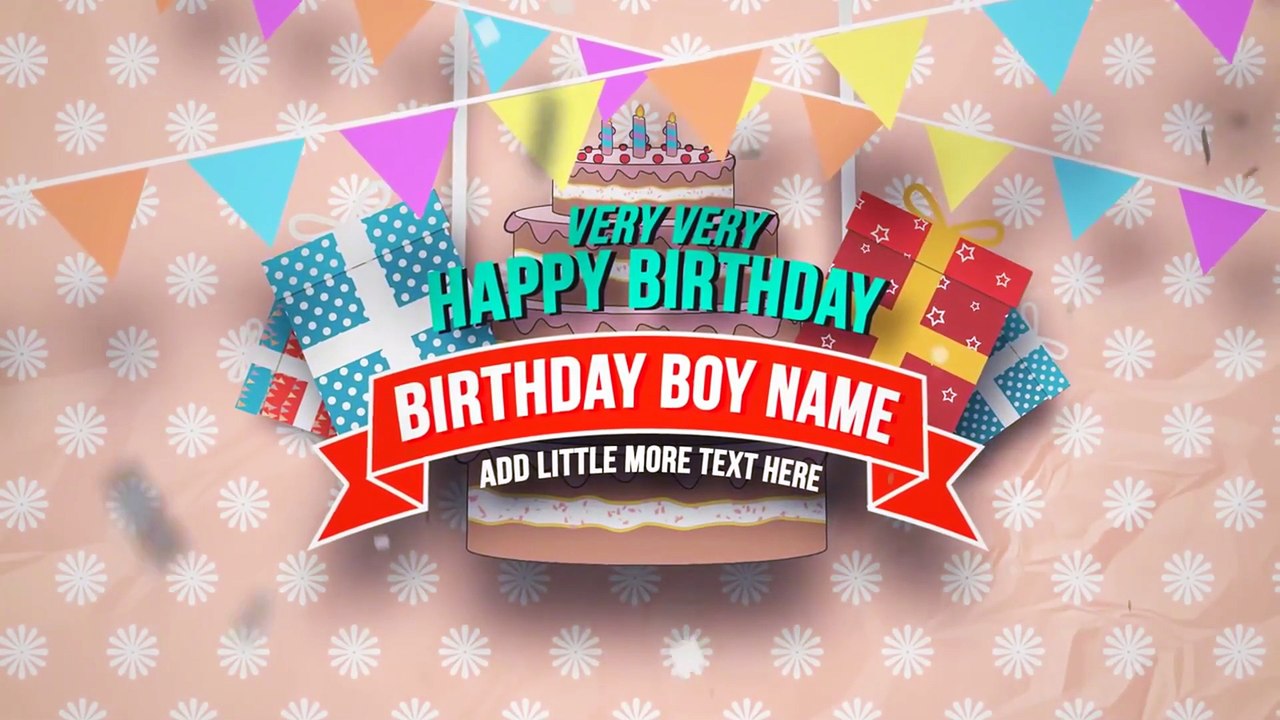 Happy Birthday Slideshow - After Effects Templates - WorldASR.com