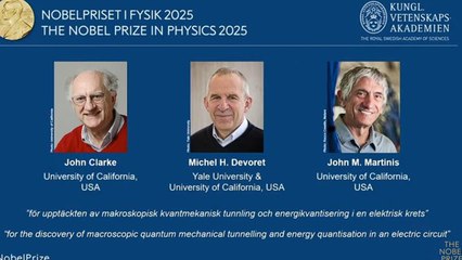 노벨물리학상에 '새로운 규모의 양자역학 연구' 3인 수상 / YTN