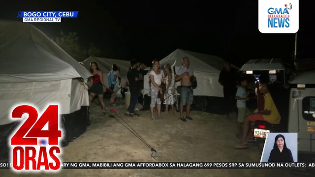 50 pamilyang nilindol sa Bogo, tumutuloy sa mga tent; gagawa rin ng tent city sa Medellin | 24 Oras
