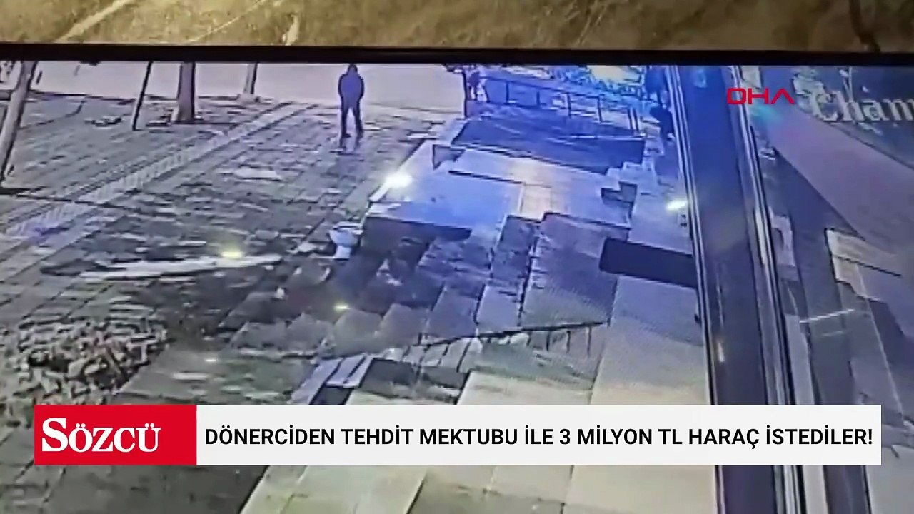 Dönerciden tehdit mektubu ile 3 milyon TL haraç istediler!