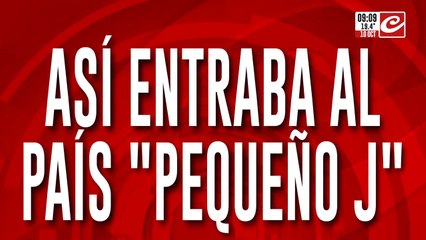 Triple crimen narco: se conocieron las imágenes de "Pequeño J" ingresando al país