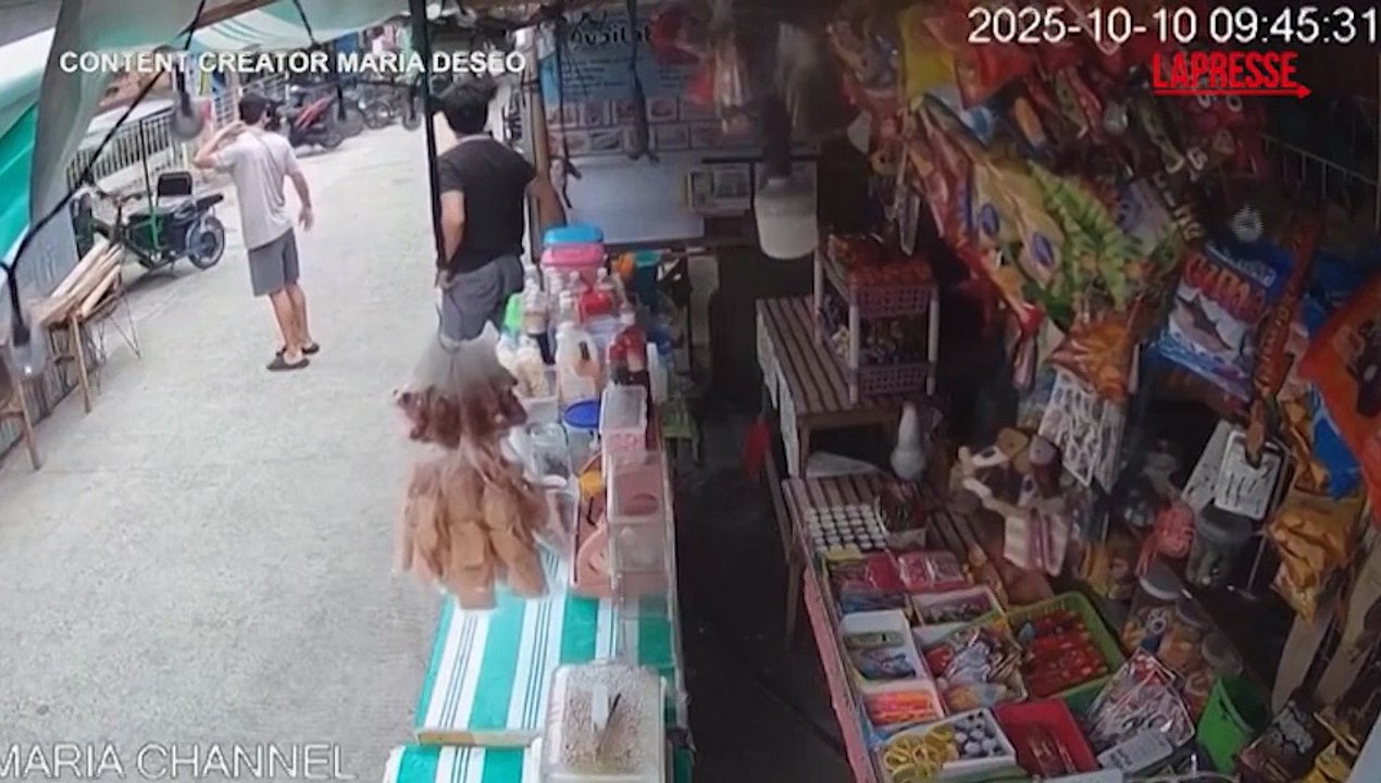 Filippine, terremoto di 7.6: il momento della scossa per le strade di Davao City