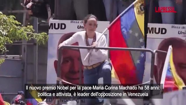 Nobel per la pace, chi ? Maria Corina Machado