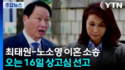 대법, '최태원-노소영 세기의 이혼' 최종 판단...오는 16일 선고 / YTN
