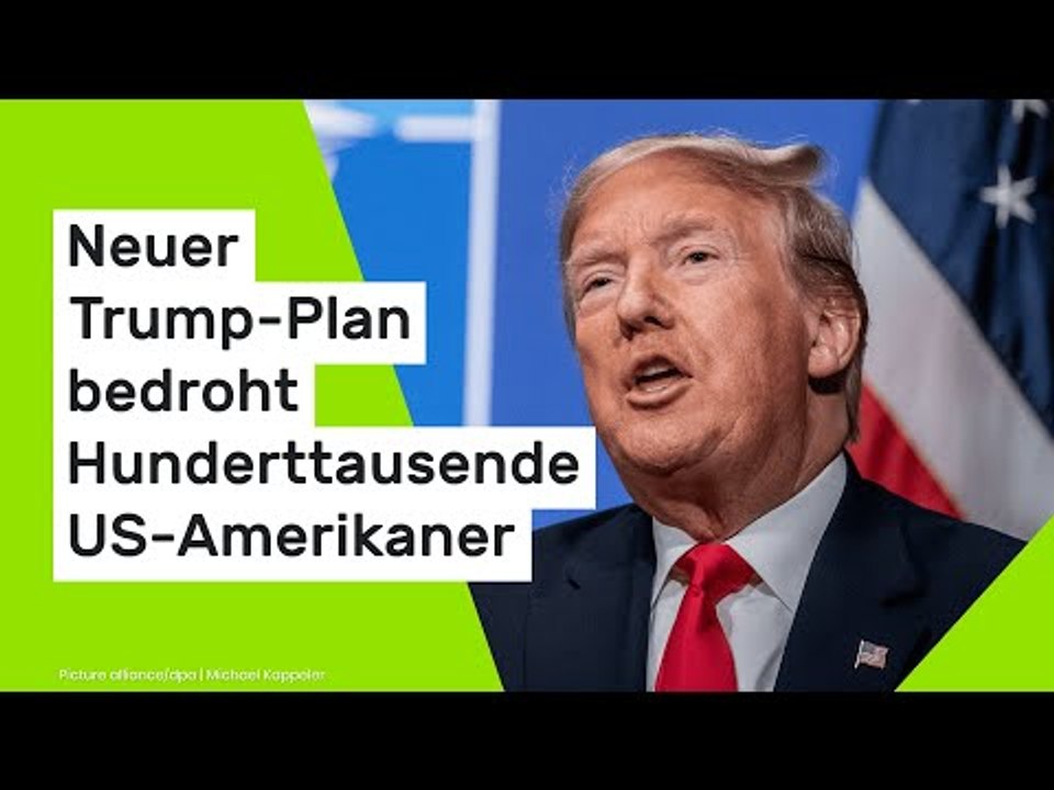 Donald Trump: Neuer Trump-Plan bedroht Hunderttausende US-Amerikaner