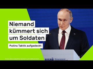 Niemand kümmert sich um gefallene Soldaten - Putins tödliche Taktik aufgedeckt