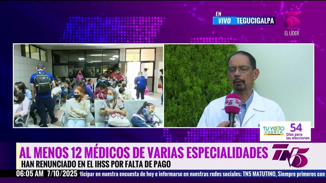 Al menos 12 médicos especialistas han renunciado del IHSS por falta de pago