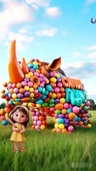 A Little Girl Broke the Candy-Made Statue, and Real Animals Came Out || Cartoon for kids || Kids Fun Videos