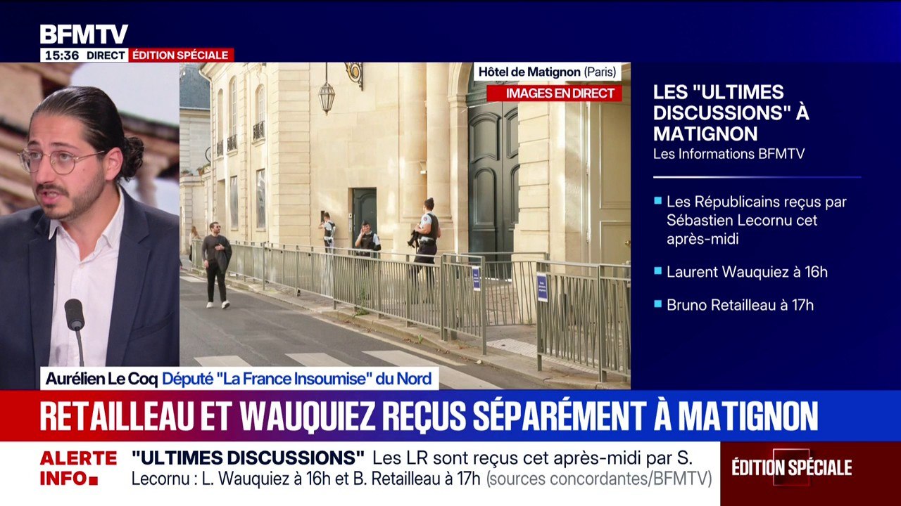 Pour Aurélien Le Coq (LFI), "la seule solution qui est aujourd'hui est viable est le départ du président de la République"