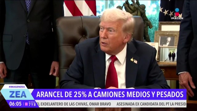 Donald Trump anuncia aranceles del 25% para camiones medianos y pesados