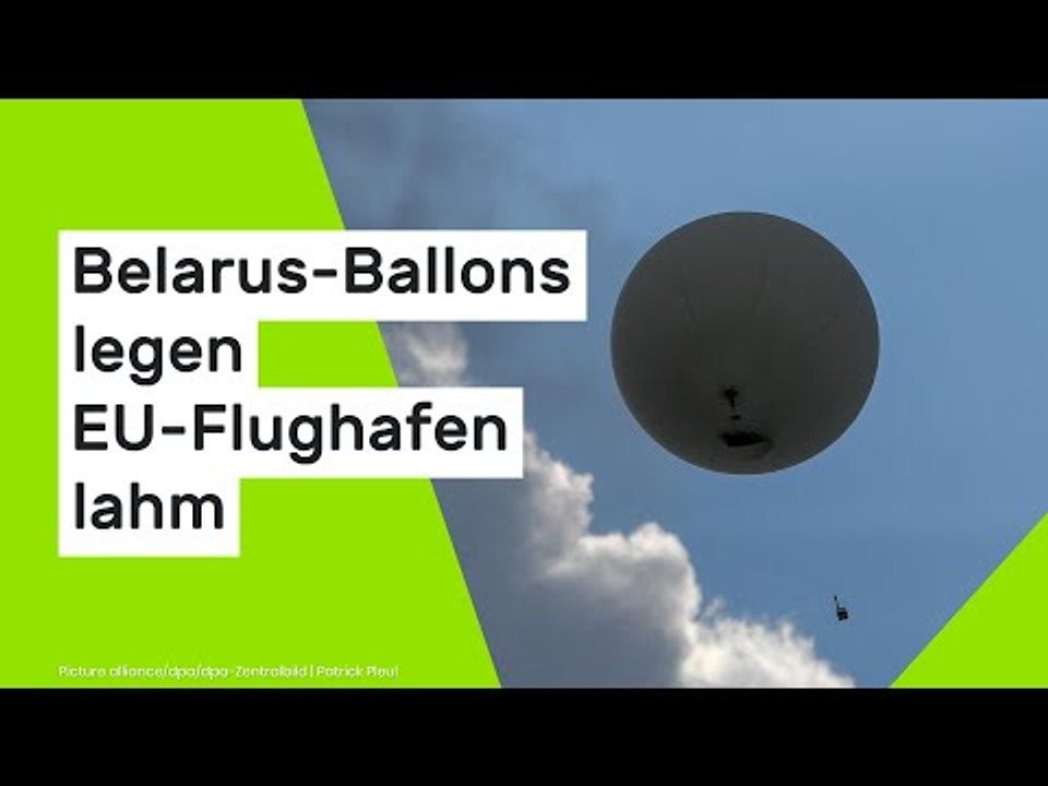 Flugverkehr in Litauen gestört: Belarus-Ballons legen EU-Flughafen lahm - mehrere Festnahmen