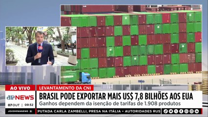 Brasil pode exportar mais de US$ 7,8 bilhões aos EUA